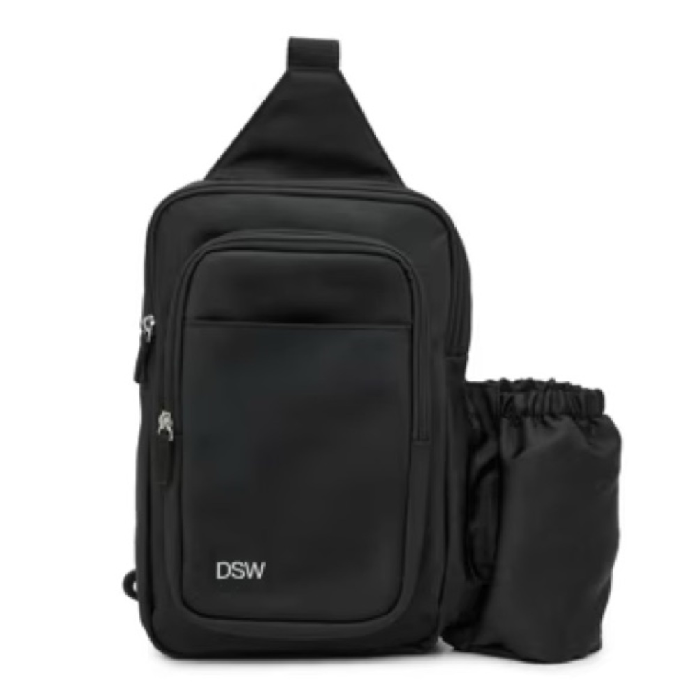 DSW Exclusive Black Sling Bag - Picture 1 of 11